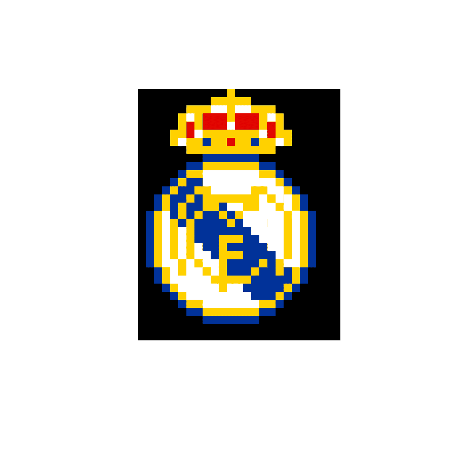 Real Madrid Pärlplatta Design