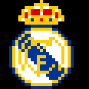 Real Madrid Pärlplatta Design