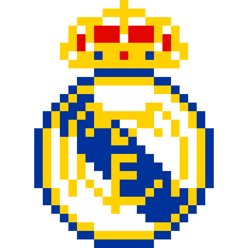 Real Madrid FC Pärlplatta Design