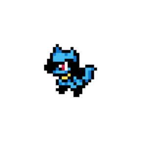 Riolu Furry pärlplatta mall