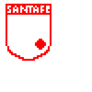 Santa Fe Emblem Pärlplatta Design