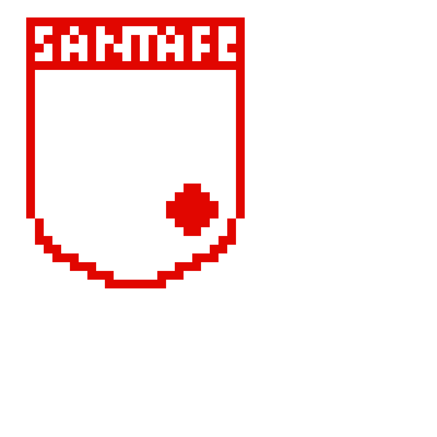Santa Fe Emblem Pärlplatta Design
