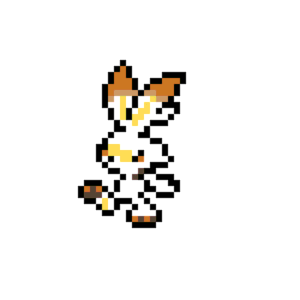 Scorbunny pärlplatta mall