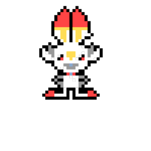 Scorbunny pärlplatta mall