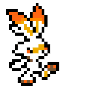 Scorbunny pärlplatta mall