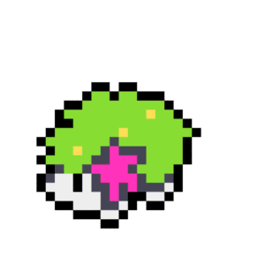 Shaymin Pokemon pärlplatta mall