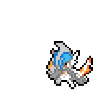 Shiny Mega-Gallade pärlplatta mall