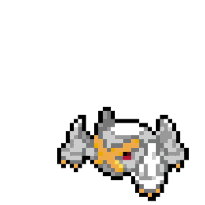 Shiny Metagross pärlplatta mall