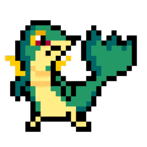 Snivy pärlplatta mall