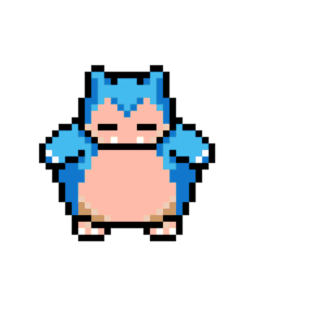 Snorlax pärlplatta mall