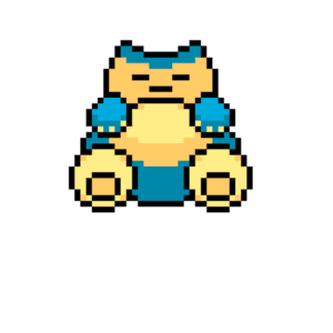 Snorlax pärlplatta mall