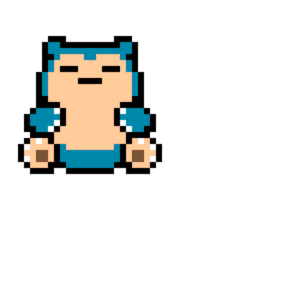 Snorlax pärlplatta mall