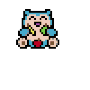 Snorlax pärlplatta mall