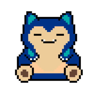 Snorlax pärlplatta mall