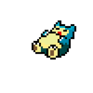 Snorlax pärlplatta mall