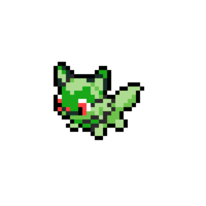 Sprigatito - Pokémon pärlplatta mall