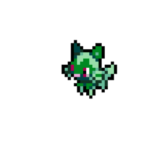 Sprigatito pärlplatta mall