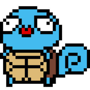 Squirtle Derpy pärlplatta mall