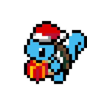 Squirtle Jul pärlplatta mall