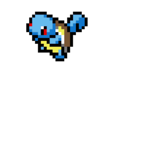 Squirtle pärlplatta mall