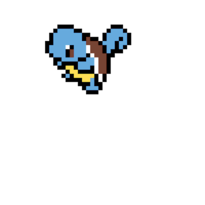 Squirtle pärlplatta mall