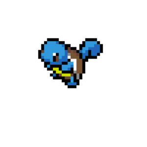 Squirtle pärlplatta mall