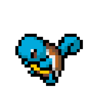 Squirtle pärlplatta mall