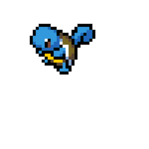 Squirtle pärlplatta mall