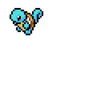 Squirtle pärlplatta mall