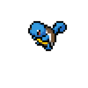 Squirtle pärlplatta mall