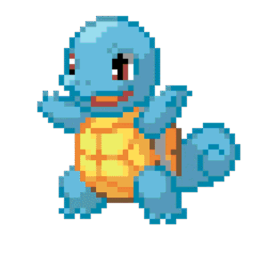 Squirtle pärlplatta mall