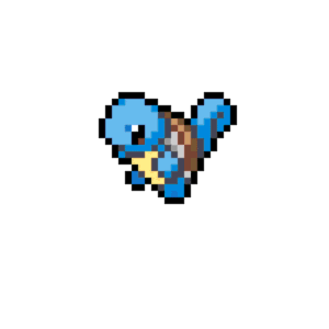 Squirtle pärlplatta mall