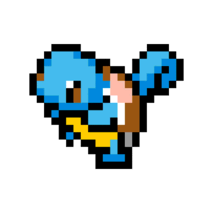 Squirtle pärlplatta mall