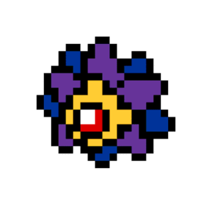 Starmie Pokemon pärlplatta mall