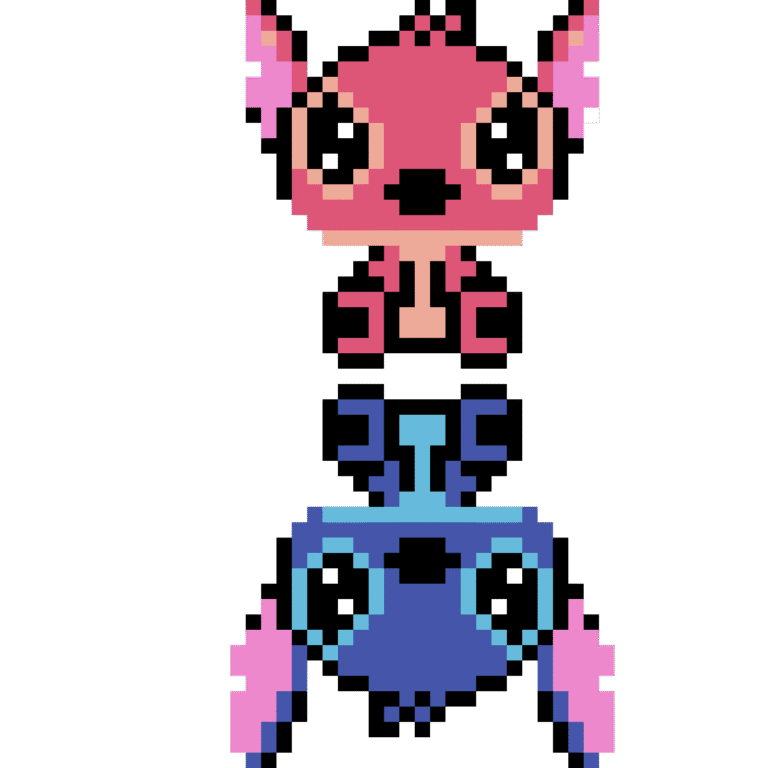 Stitch och Angel Parlplatta Mall – 753 parlor | ParlEventyr