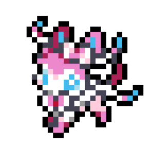 Sylveon pärlplatta mall