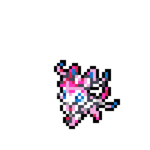 Sylveon pärlplatta mall