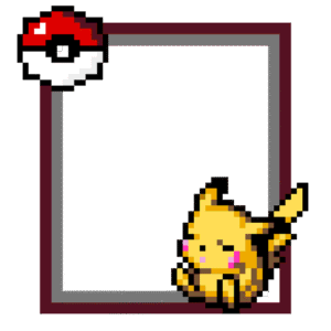 Tavla Pikachu pärlplatta mall