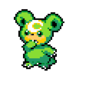 Teddiursa Shiny pärlplatta mall