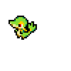 Test 2 Snivy pärlplatta mall