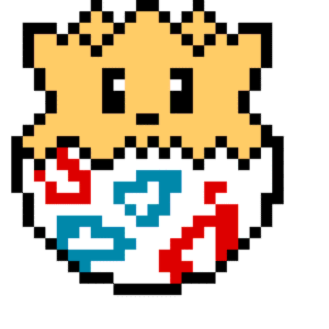 Togepi pärlplatta mall