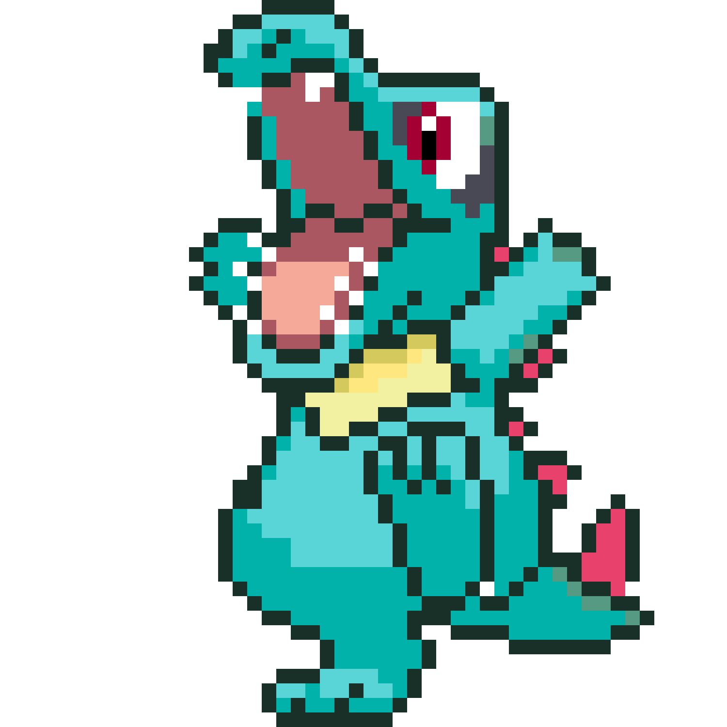 Totodile Pokemon Pärlplatta Design