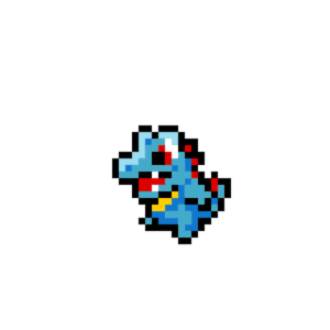 Totodile pärlplatta mall