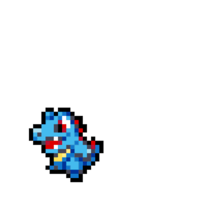 Totodile pärlplatta mall