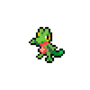 Treecko Ikon pärlplatta mall