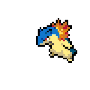 Typhlosion pärlplatta mall