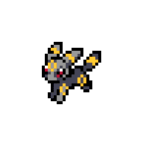 Umbreon pärlplatta mall