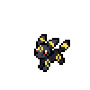 Umbreon pärlplatta mall