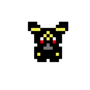 Umbreon pärlplatta mall