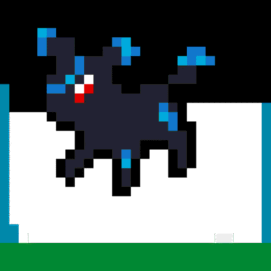 Unbreon Shiny pärlplatta mall